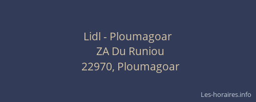 Lidl - Ploumagoar