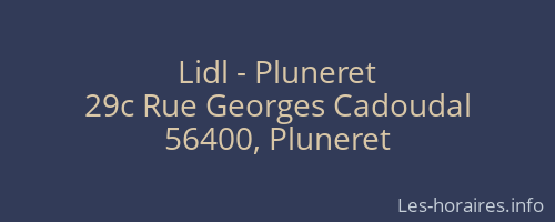 Lidl - Pluneret