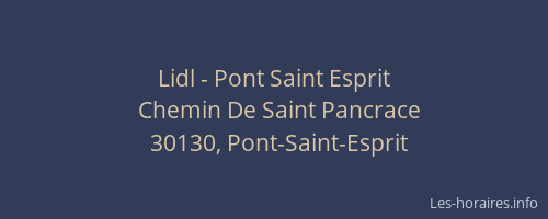 Lidl - Pont Saint Esprit