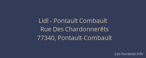 Lidl - Pontault Combault