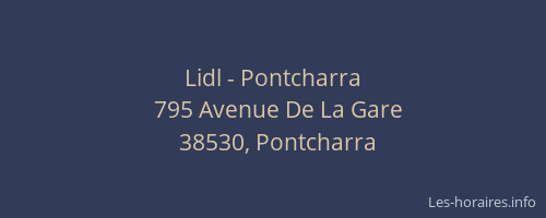 Lidl - Pontcharra