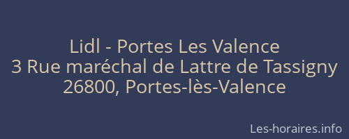 Lidl - Portes Les Valence