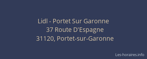 Lidl - Portet Sur Garonne