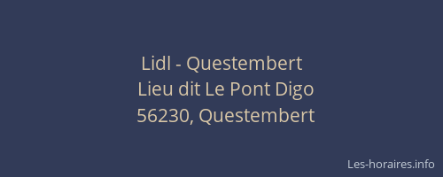 Lidl - Questembert