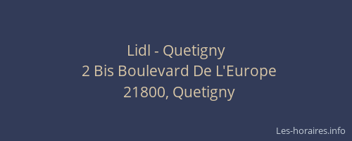 Lidl - Quetigny