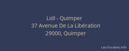 Lidl - Quimper