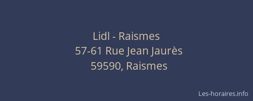 Lidl - Raismes