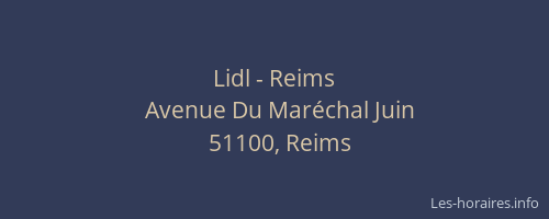 Lidl - Reims