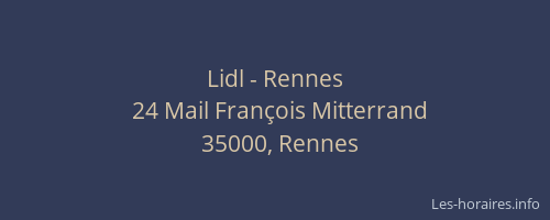Lidl - Rennes