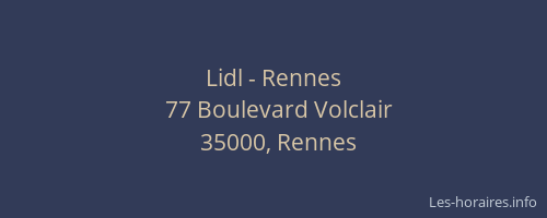 Lidl - Rennes