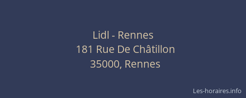 Lidl - Rennes