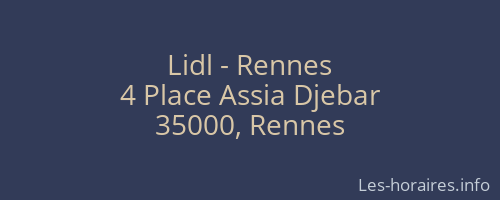 Lidl - Rennes