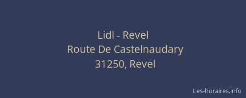 Lidl - Revel