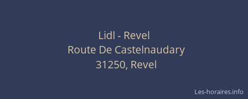 Lidl - Revel