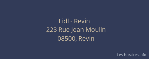 Lidl - Revin