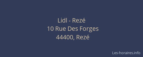 Lidl - Rezé