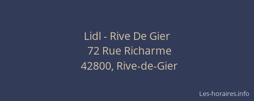Lidl - Rive De Gier