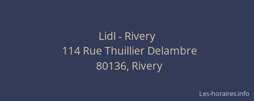 Lidl - Rivery