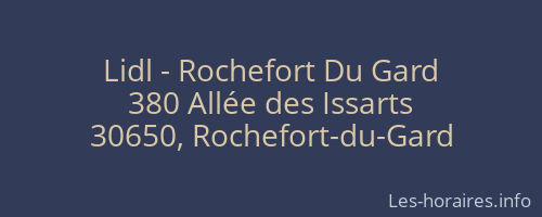 Lidl - Rochefort Du Gard