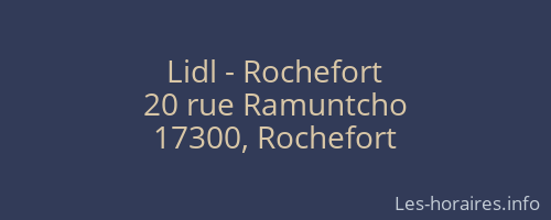 Lidl - Rochefort