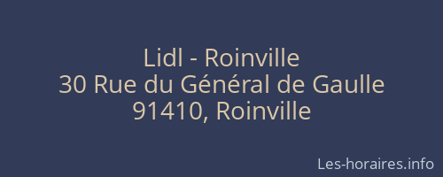 Lidl - Roinville