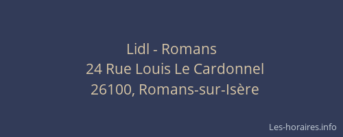 Lidl - Romans