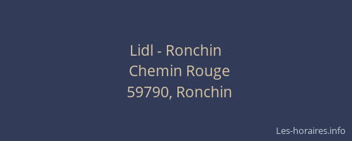 Lidl - Ronchin