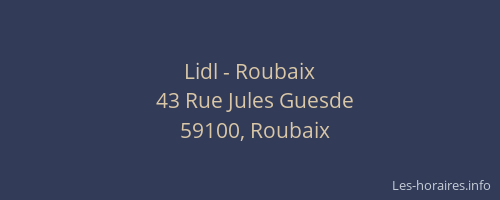 Lidl - Roubaix
