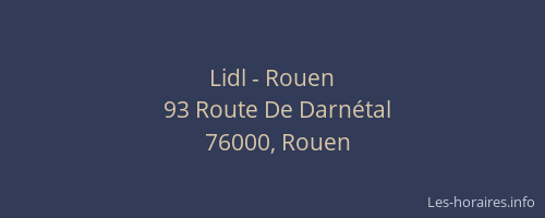 Lidl - Rouen