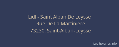 Lidl - Saint Alban De Leysse