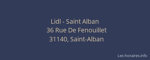Lidl - Saint Alban