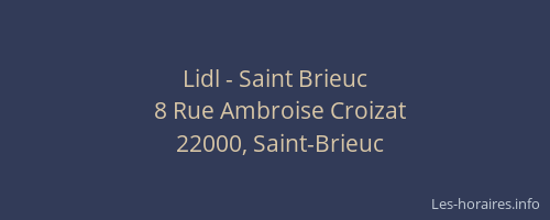Lidl - Saint Brieuc