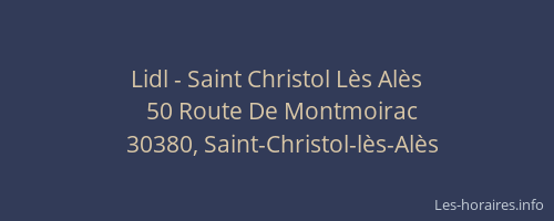 Lidl - Saint Christol Lès Alès