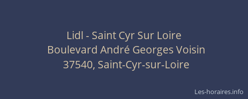 Lidl - Saint Cyr Sur Loire