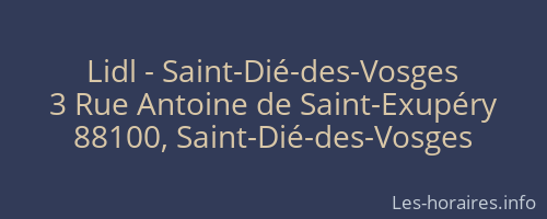 Lidl - Saint-Dié-des-Vosges