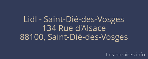 Lidl - Saint-Dié-des-Vosges