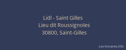 Lidl - Saint Gilles