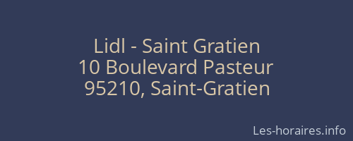 Lidl - Saint Gratien