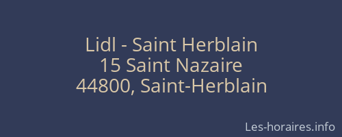 Lidl - Saint Herblain