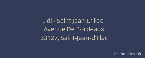 Lidl - Saint Jean D'illac