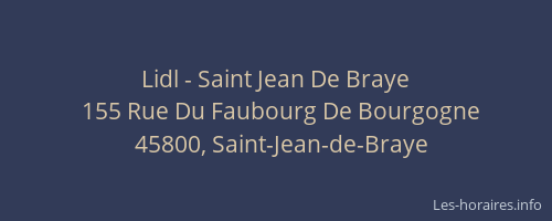 Lidl - Saint Jean De Braye