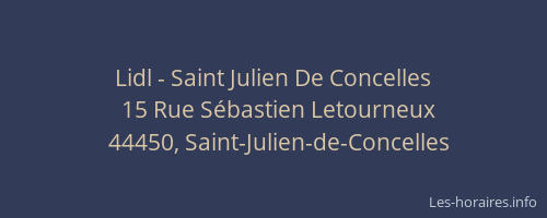 Lidl - Saint Julien De Concelles