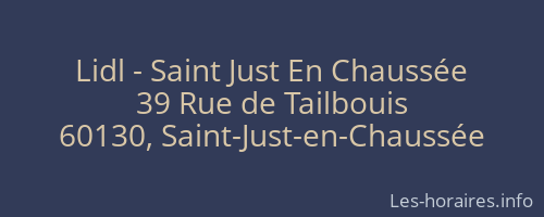 Lidl - Saint Just En Chaussée
