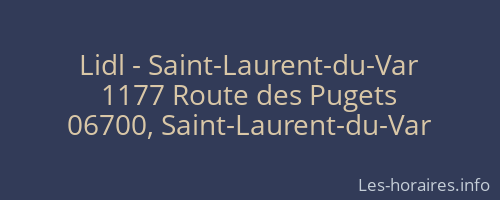 Lidl - Saint-Laurent-du-Var