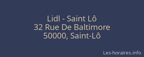 Lidl - Saint Lô