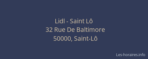 Lidl - Saint Lô
