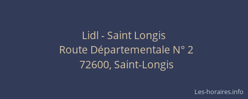Lidl - Saint Longis