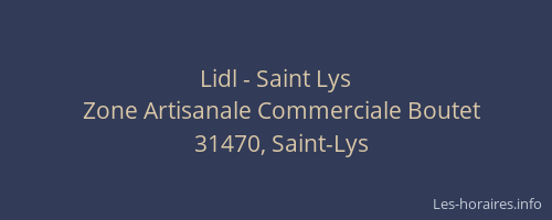 Lidl - Saint Lys
