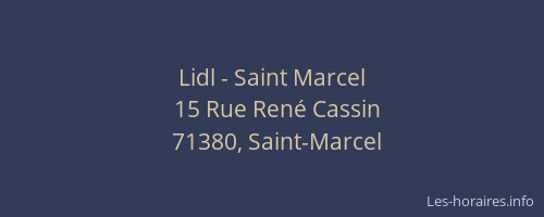 Lidl - Saint Marcel