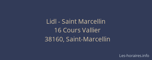 Lidl - Saint Marcellin